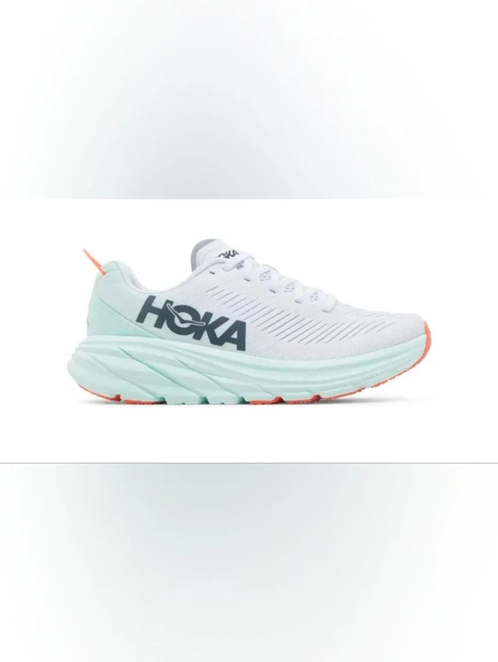 HOKA Rincon 3 Women's White Blue Glass Size 8.5B